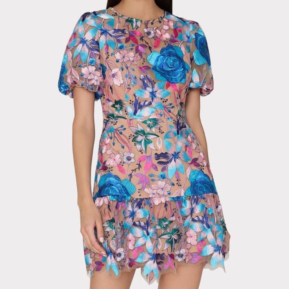 Milly Yasmin Floral Mini Dress